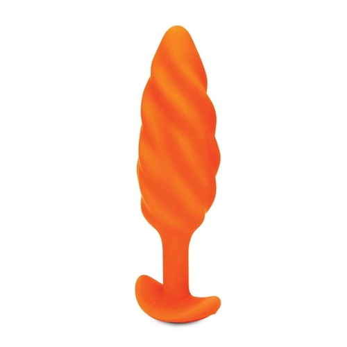 פלאג אנאלי רוטט רימינג למתחילות עם שלט רחוק swirl texture plug