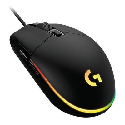 עכבר גיימינג חוטי LOGITECH G102 LIGHTSYNC - שחור