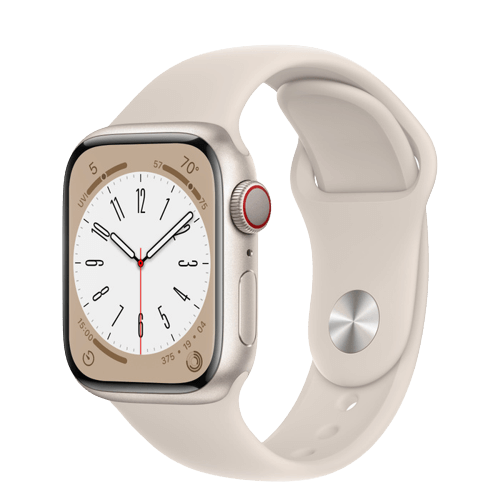 Apple Watch Series 8 41mm Aluminum Case Sport Band GPS + Cellular רשמי