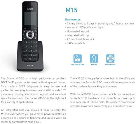 טלפון snom M15SC - DECT-IP