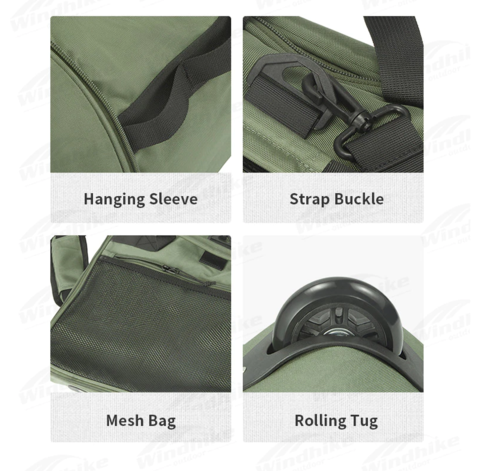 תיק נסיעות גדול מתקפל עם גלגלים 90 ליטר Travelling  Suitcase NATUREHIKE