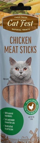 קט פיסט חטיף מקלות לחתול טעם עוף 45 גרם – Cat Fest
