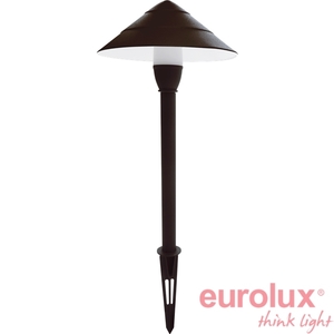 פטריית דקר גינה מאלומיניום כולל נורה 12V יורולוקס 
