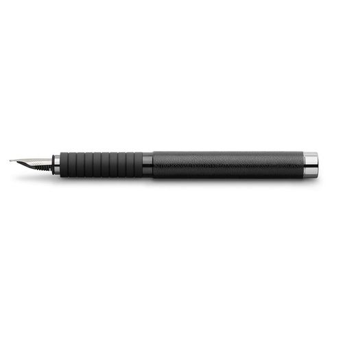 עט נובע יוקרתי מבית Faber Castell-שחור דמוי עור (F)