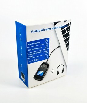 משדר בלוטוס עם צג ומקשי שליטה דגם T14 - חיבור USB + Aux לכל מכשיר תומך בלוטוס