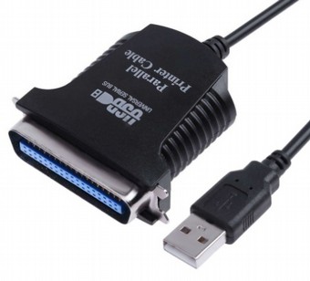 כבל USB ל-Parallel 1284 36pin באריזה מהודרת
