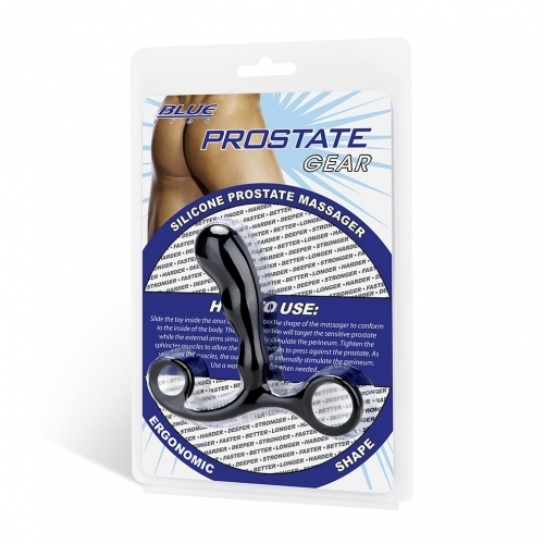 מעסה אנאלי לפרוסטטה Blue Line - Silicone Prostate Massager