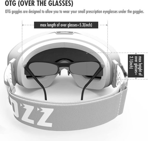 משקפי סקי גוגלס עדשה כפולה 2 אופציות שימוש  SKI GOGGLES