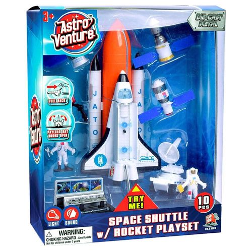 מעבורת חלל עם רקטה אסטרונאטים אור וצלילים - Astro Venture