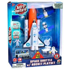 מעבורת חלל עם רקטה אסטרונאטים אור וצלילים - Astro Venture