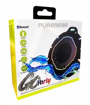 רמקול תאורת לד Pure-Gear דגם Go Party צף על המים