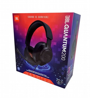 אוזניות גיימינג קשת ‏חוטיות JBL Quantum 200 - אחריות מודן