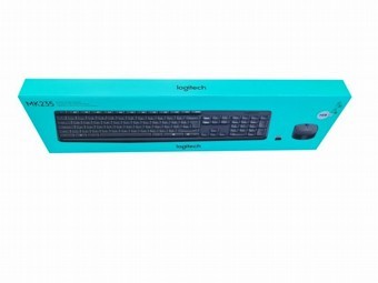 סט עכבר ומקלדת אלחוטיים דגם Logitech MK235 (עברית-אנגלית) יבואן רשמי