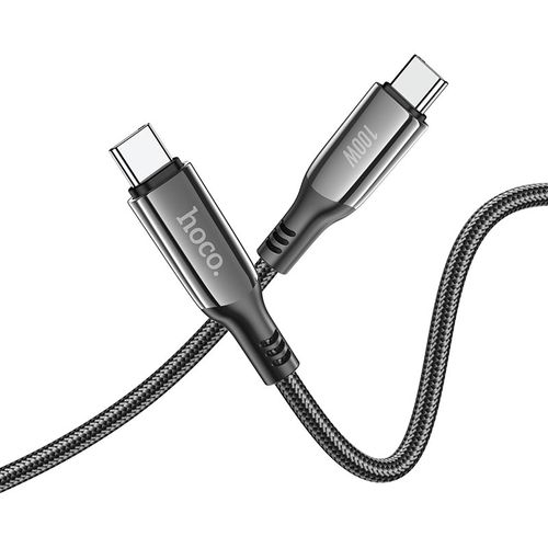 כבל טעינה וסינכרון עם תצוגה Hoco S51 Type-c to Type-c 100W 1.2m