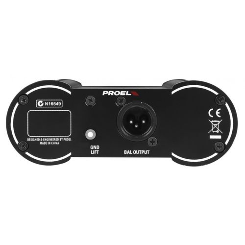 קופסאת DI פסיבית ערוץ אחד Proel DIRECT100P