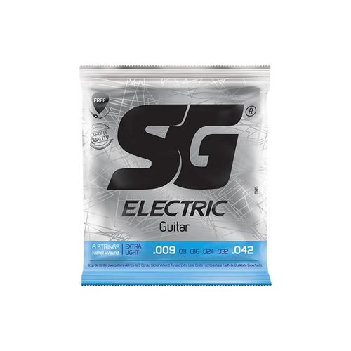 סט מיתרים לגיטרה חשמלית 09 Nickel Extra Light מבית SG