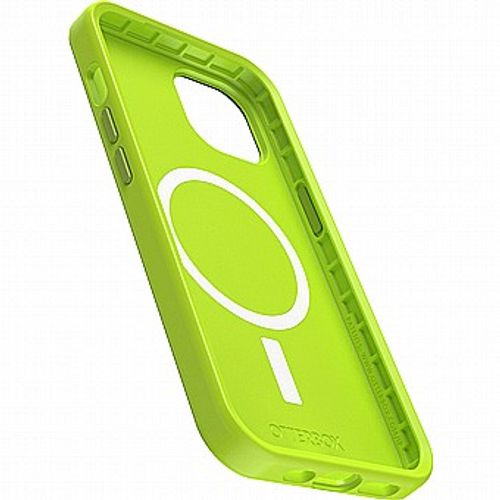כיסוי ירוק ליים +OtterBox Symmetry לאייפון 14 פרו - הגנה קשיחה ודקה - עם טעינת Magsafe