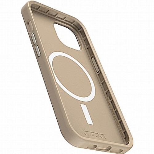 כיסוי בצבע בז' +OtterBox Symmetry לאייפון 14 פרו מקס - הגנה קשיחה ודקה - עם טעינת Magsafe