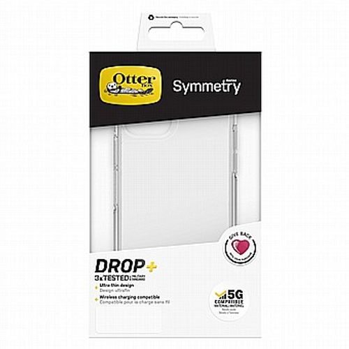 כיסוי שקוף OtterBox Symmetry לאייפון 14 ו-13 - הגנה קשיחה ודקה