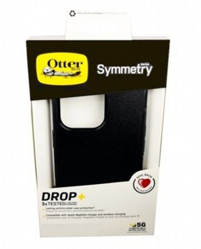 כיסוי שחור OtterBox Symmetry לאייפון 12 פרו מקס (6.7 אינצ') - הגנה קשיחה ודקה