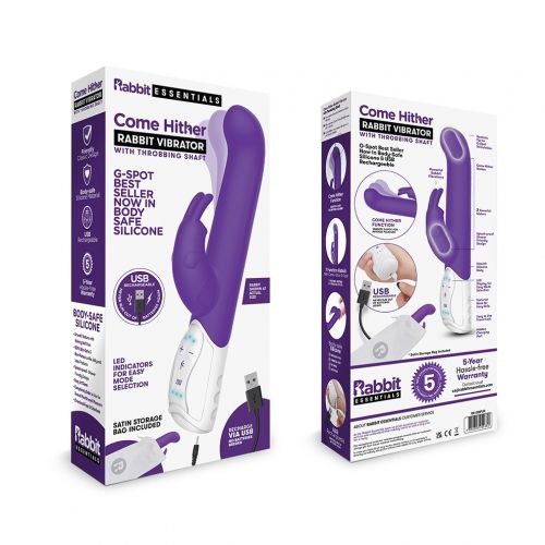 ויברטור נטען יוקרתי לנקודת הג'י Rabbit Essentials - Rechargeable Cone Hither