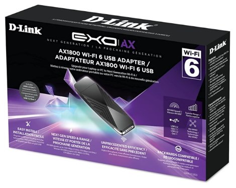 מתאם D-link DWA-X1850 AX1800 Wi-Fi 6 USB Adapter