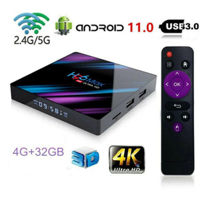 סטרימר אנדרואיד יH96 Max Smart TV Box Android 11 4K Ultra HD 4g 64gb 
