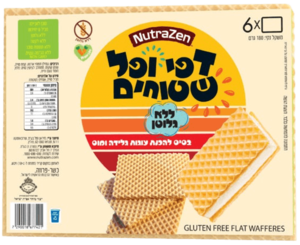 דפי ופל שטוחים ללא גלוטן NutraZen
