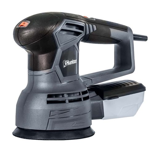 מלטשת אקצנטרית 480w מיכל פלסטיק לנסורת Hunter