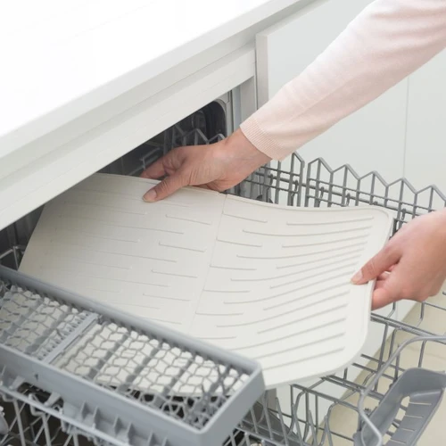 משטח לייבוש כלים סיליקון - אפור בהיר Brabantia Y-117466 - עולם הפרזול 04
