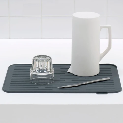 משטח לייבוש כלים סיליקון - אפור כהה Brabantia Y-117442 - עולם הפרזול 07