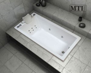 אמבטיה אקרילית 170/80 MTI 80 לבן מבריק