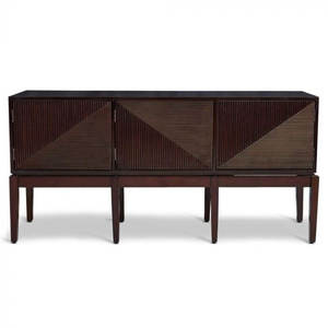  מזנון חום כהה Art Deco Sideboard