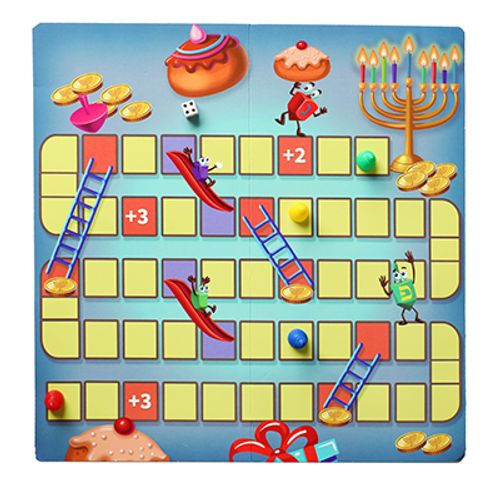 משחק סולמות וחבלים לחנוכה