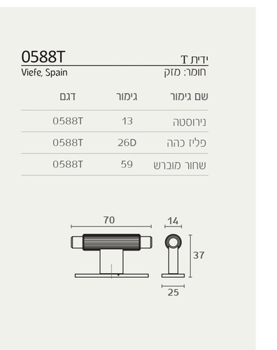 ידית למטבח מודרני