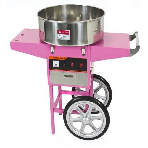 מכונת סוכר מקצועית עם עגלת רטרו לאירועים Flame