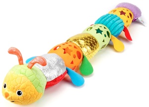 זחל פעילות רב-תחושתי גמיש עם מגוון מרקמים וטקסטורות