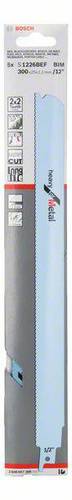 סט 5 מסוריות חרב למתכת עד 300 מ”מ Bosch S1226BEF