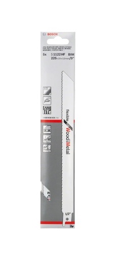 סט 5 מסוריות חרב למתכת ועץ עד 220 מ”מ Bosch S1122HF