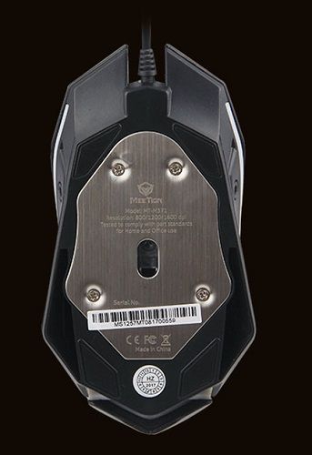 עכבר גיימינג ארגונומי חוטי Meetion Breathing LED Wired Backlit Gaming Mouse M371 