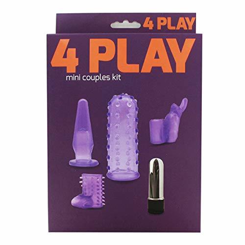 4Play - ויברטור עם ארבעה הלבשות שונות מבית היצרן הוותיק  Seven Creations 
