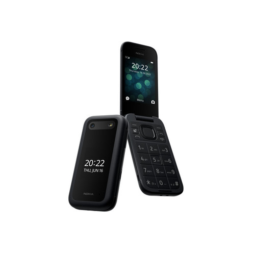 טלפון סלולרי NOKIA 2660 Flip DS TA-1469 צבע שחור - שנה אחריות יבואן רשמי שיא קום