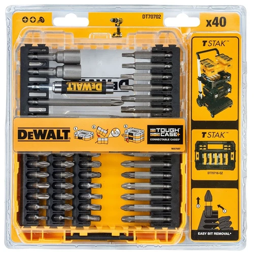 סט ביטים 40 יחידות DeWALT DT70702