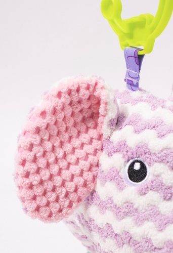 בובת פעילות סרוגה נתלית דו-צדדית עם 3 נשכנים - פיל