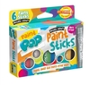 6 צבעי סטיק פופ לציור על מגוון משטחים ללא לכלוך של הילד - גוונים מטאליים