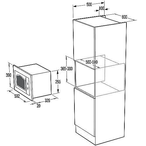 מיקרוגל ‏כולל גריל GORENJE BM235CLI ‏23 ‏ליטר גורנייה מתצוגה