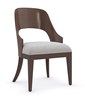  כיסא חום כרית אפורה OPEN SEATING