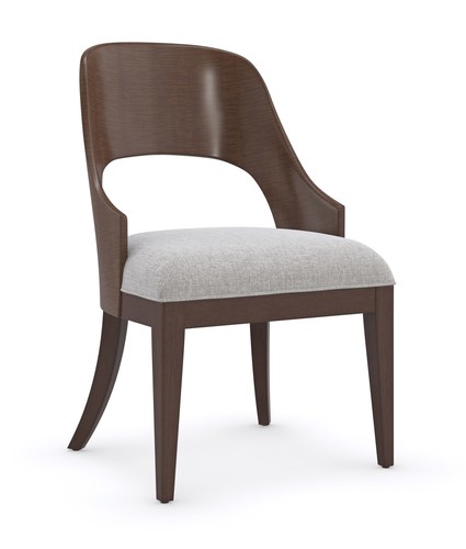  כיסא חום כרית אפורה OPEN SEATING