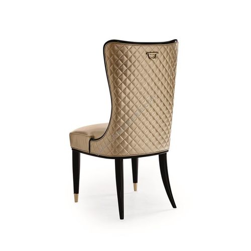  כיסא זהב מסגרת שחורה THE ARISTOCRAT DINING CHAIR