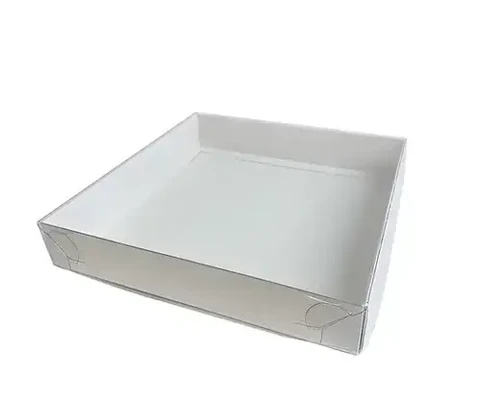 תחתית קרטון מכסה שקוף 28-28-5